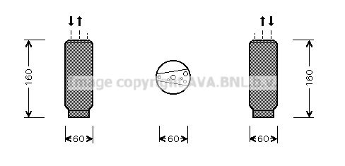 AVA QUALITY COOLING džiovintuvas, oro kondicionierius TOD024